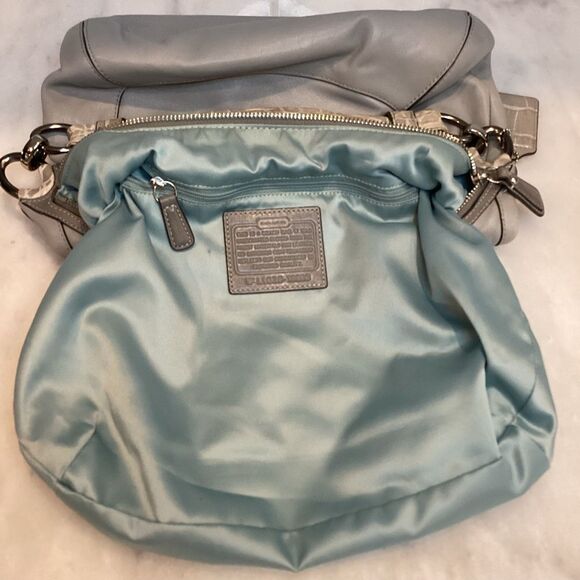 Coach Kristin Spectator Elevated Leather Alligator Satchel - Picture 13 of 14